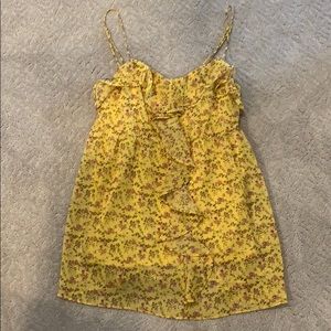 Ruffle front flowy cami